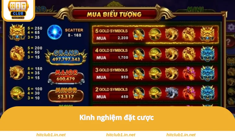Kho Báu Tứ Linh - Trải Nghiệm Quay Hũ Thưởng Lớn Tại HITCLUB 3 Kinh nghiệm đặt cược